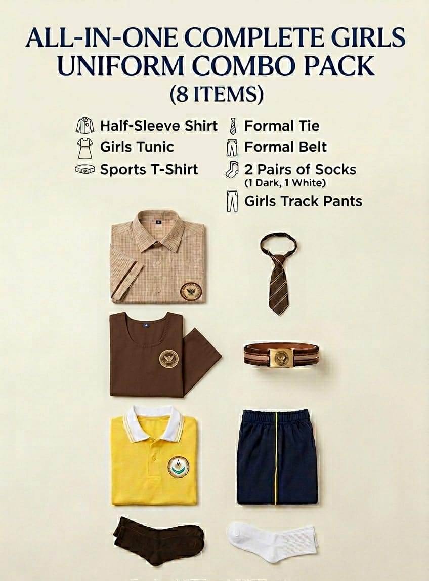 Sainik Shishu Niketan School Girls Uniform Full Set - Buy Online