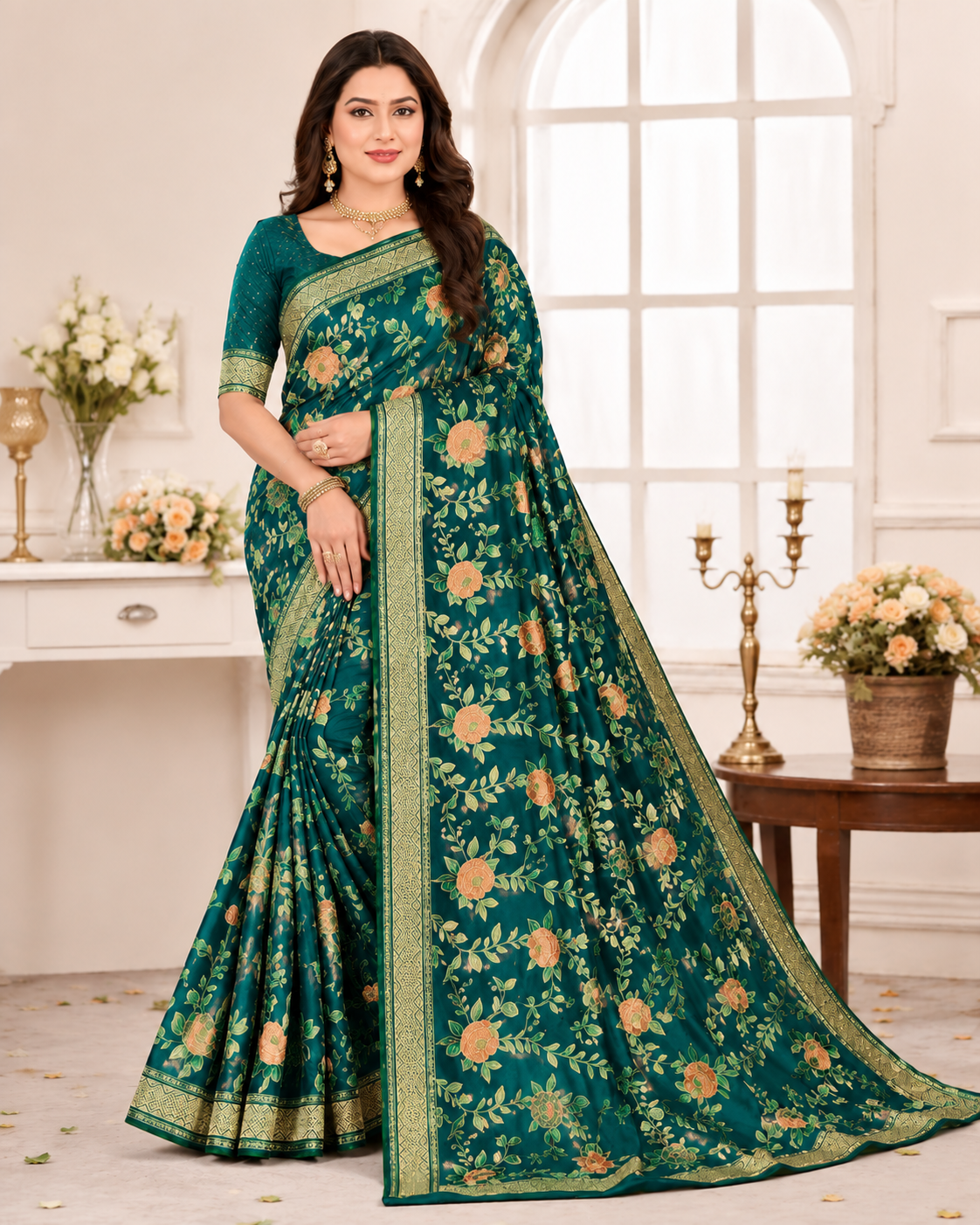 New Braso Print Saree - Buy Online