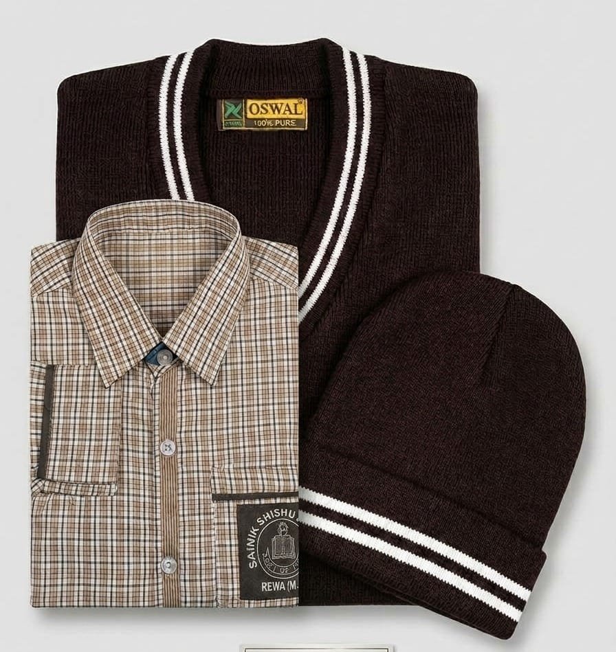 Sainik Shishu Niketan Winter Pack (Sweater + Cap + Full Shirt) - Buy Online